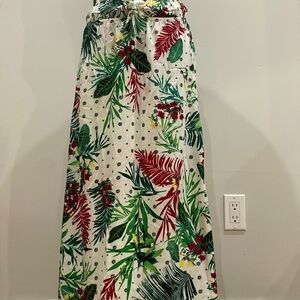 Bacio M Maxi Patterned Floral A-Line Skirt for Resort‎ Wear 034